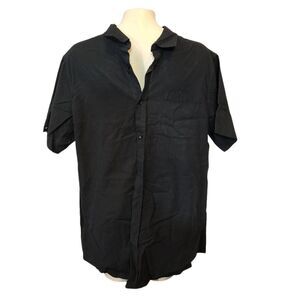 Men's Black Short‎ Sleeve Shirt